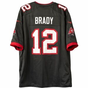 Nike Tom Brady #12 Tampa Bay Buccaneers ON FIELD Jersey NFL MEN 3 XL Pewter EUC